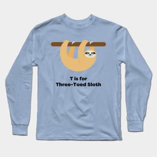 Three-Toed Sloth Long Sleeve T-Shirt